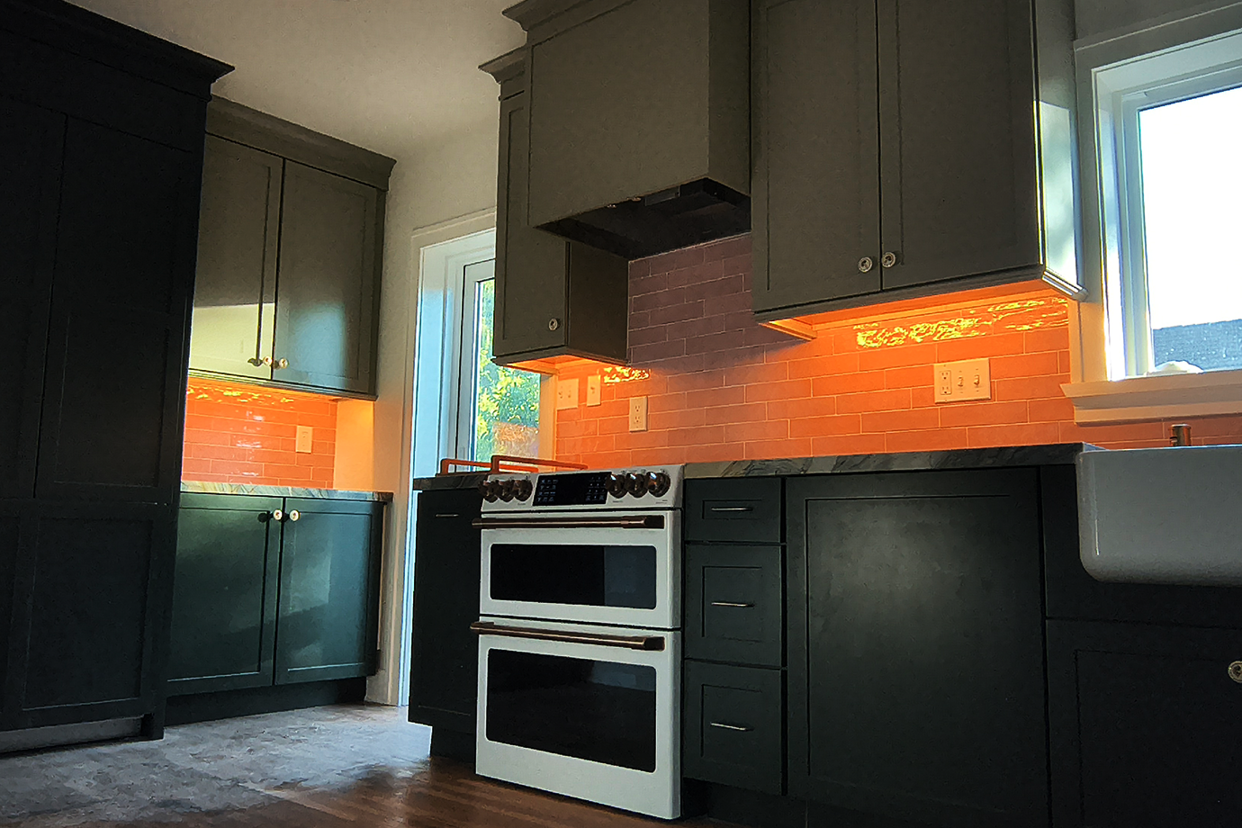 Custom home renovation living room Los Angeles CA